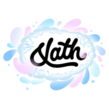 A "nath" is elegantly displayed in the center of the image, adorned with intricate designs and sparkling details. Surrounding the "nath" are various abstract shapes that flow around it, created in gradient pastel colors, adding a vibrant yet soft atmosphere. The composition is balanced, with gentle curves and lines that interweave with the "nath," creating a harmonious sense of movement. The overall arrangement conveys a feeling of beauty through the interaction of the "nath" and the surrounding colors and shapes.