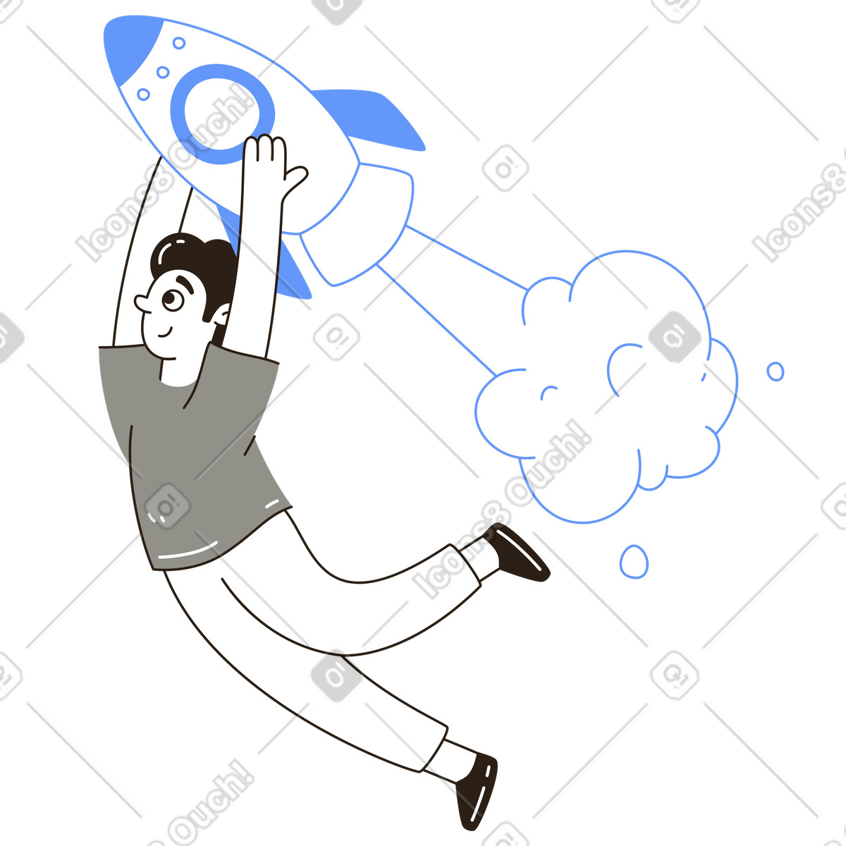 Ilustración animada de Lanzamiento y crecimiento de empresas emergentes en GIF, Lottie (JSON), AE