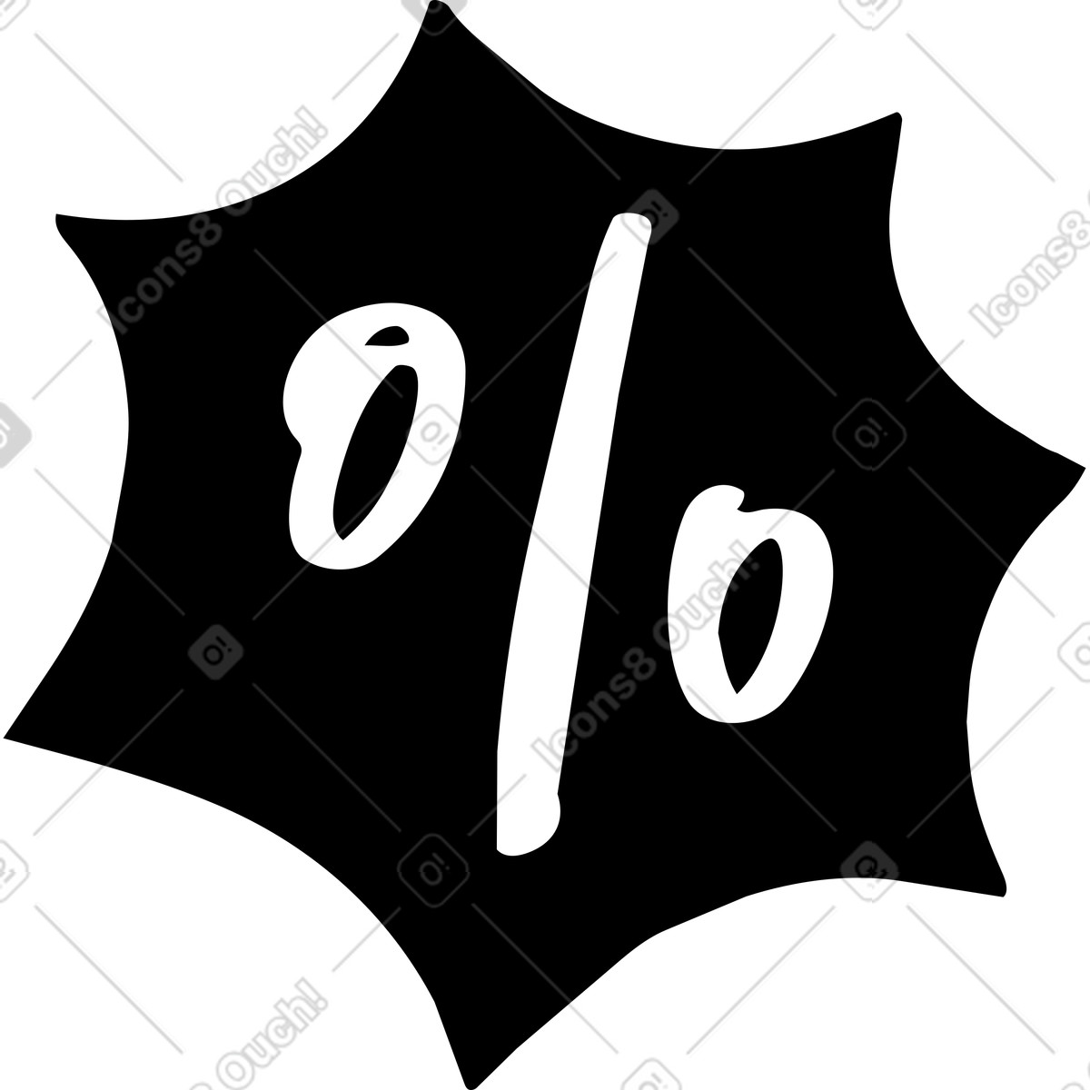 Иллюстрация Discount tag with percentage symbol for seasonal retail store promotion в стиле Line — скачать в форматах PNG, SVG