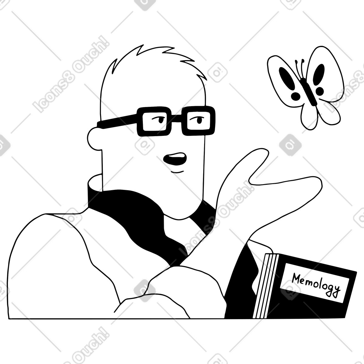 Ist das ein tauben-meme?-Illustration im Dudes-Stil als Download in PNG, SVG