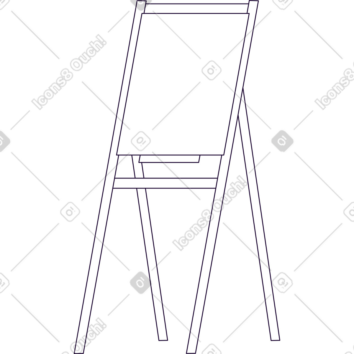 下载 Martina 风格的 画架 插画，支持 PNG、SVG 格式