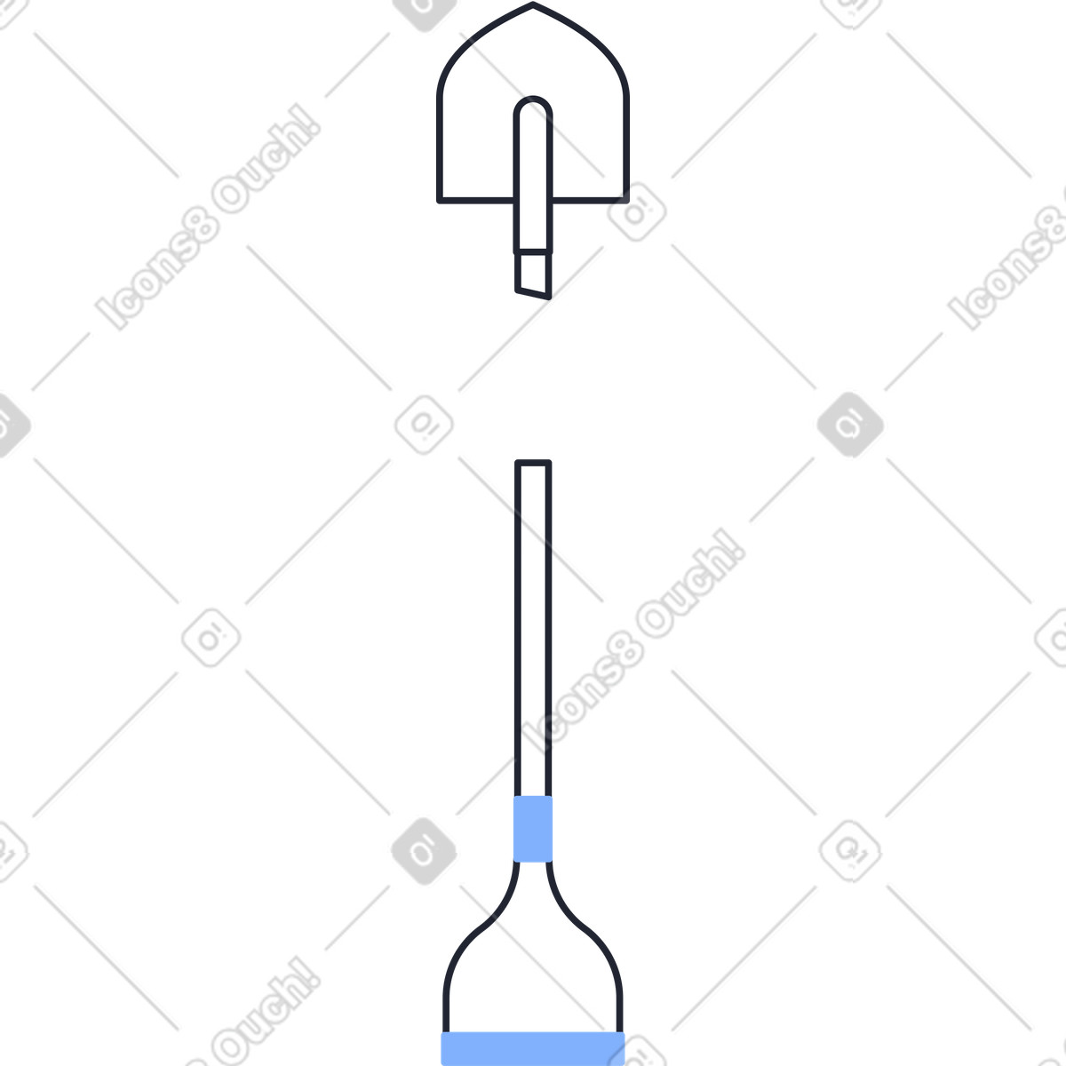 Ilustración Cosecha de pala en estilo Pablita a descargar en PNG y SVG