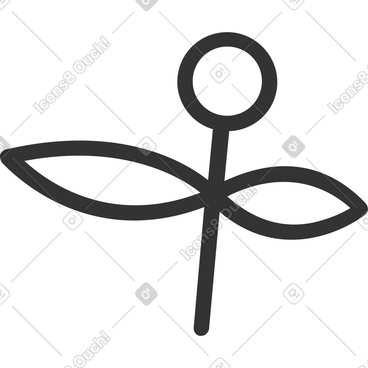 Crayon スタイルの 花 のイラストをPNG、SVG形式でダウンロード