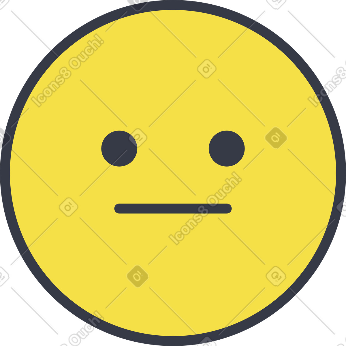 Faccia neutra illustrazione in stile Abstract scarica in PNG, SVG