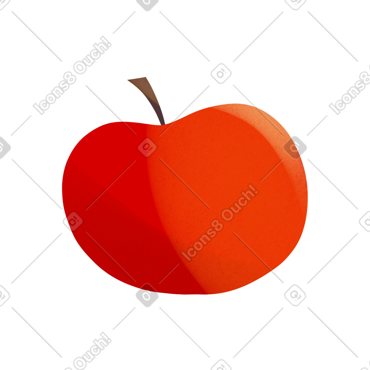 Illustration Red apple dans le style Shine à télécharger aux formats PNG, SVG
