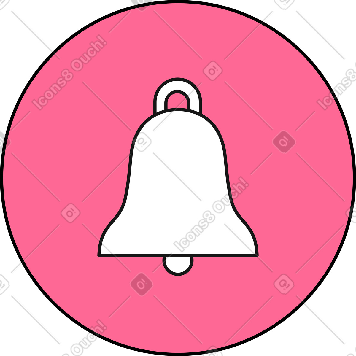 Ilustração de Ícone alerta em no estilo Bloom para baixar em PNG, SVG