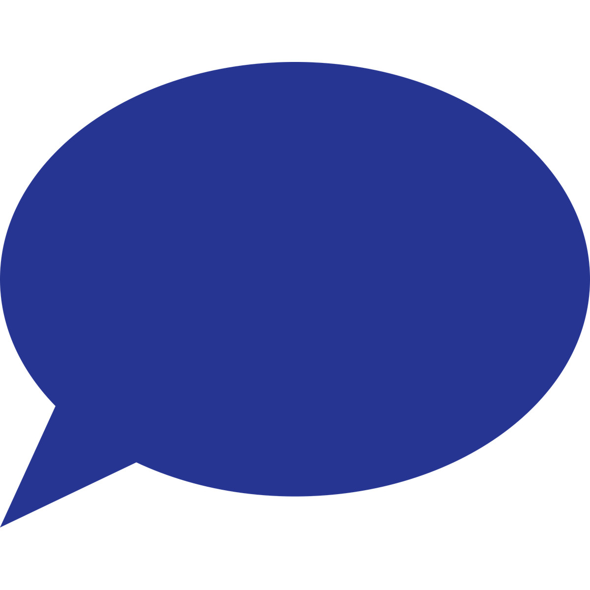 Fogg 스타일의 Blue oval-shaped speech bubble 일러스트레이션 PNG, SVG 다운로드