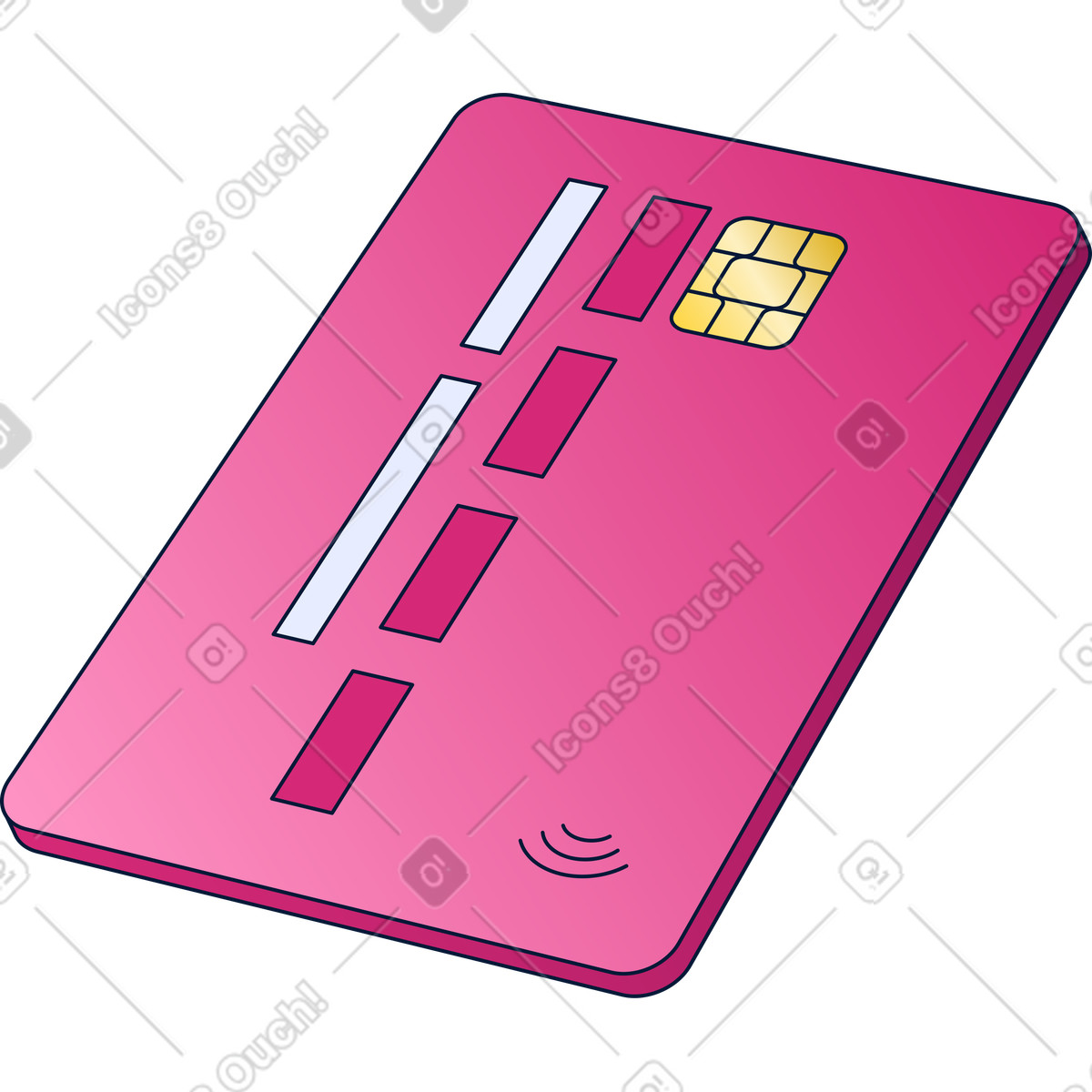 Carta di credito illustrazione in stile Neat scarica in PNG, SVG