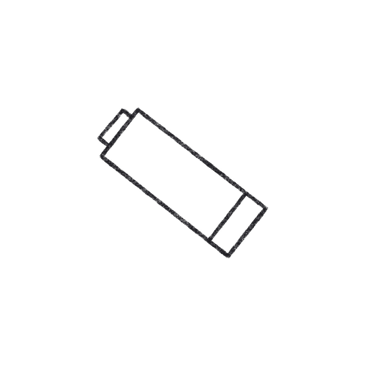 Ilustración Battery with a small charge en estilo Bonbon Line descargar en PNG y SVG