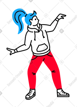 Ilustración de clipart de Bailarina en PNG, SVG