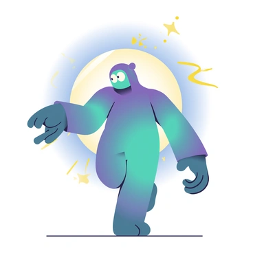 A creature emerging from a time portal with an abstract, time-dilated body