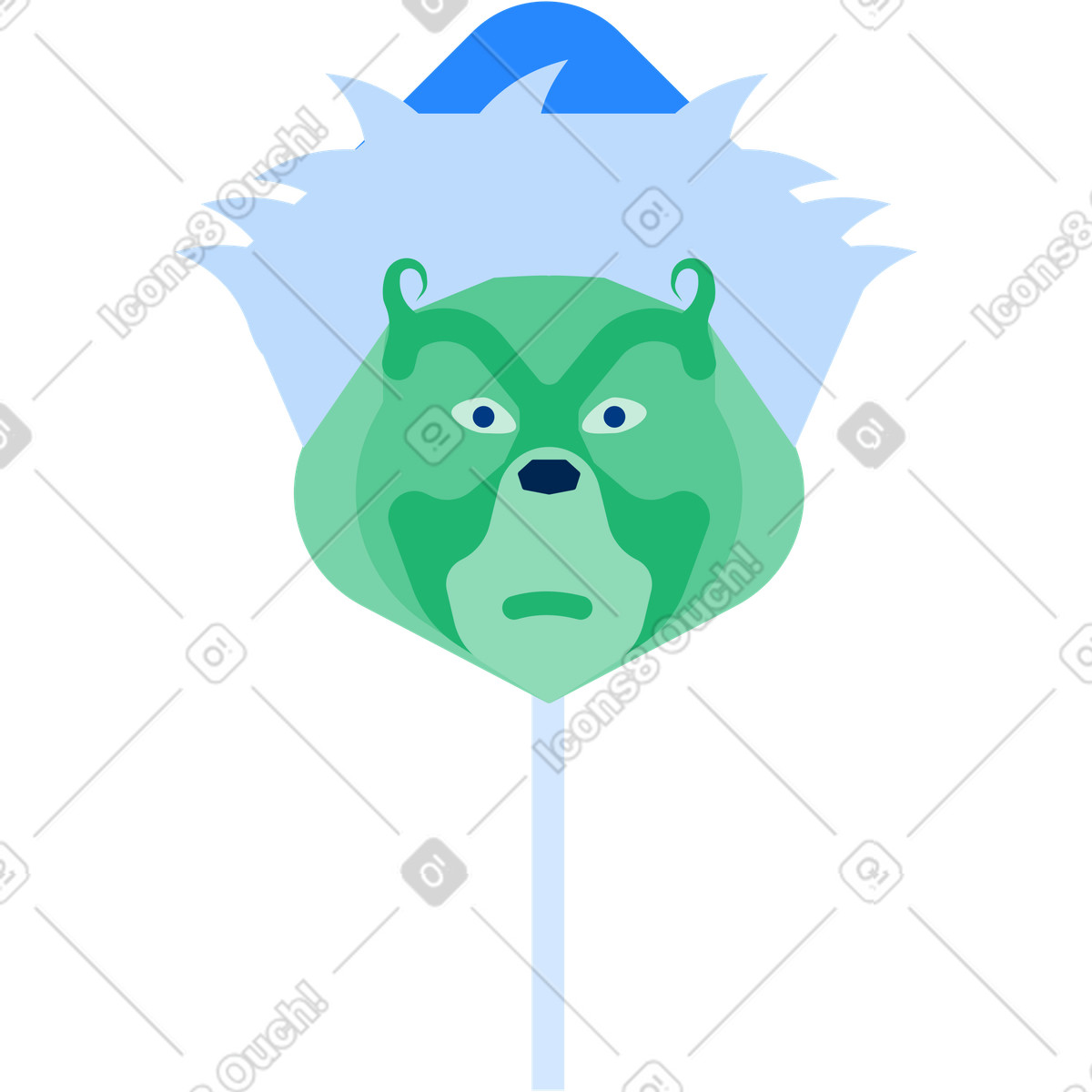 Ilustración Christmas character mask en estilo Urban a descargar en PNG y SVG