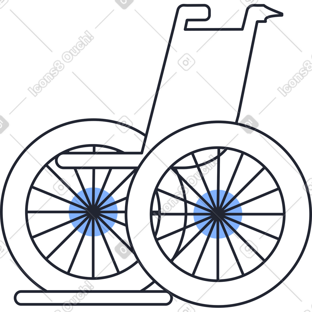 下载 Pablita 风格的 轮椅 插画，支持 PNG、SVG 格式