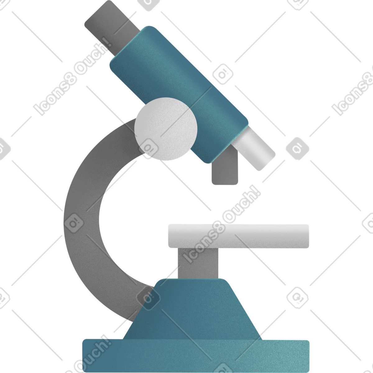 Microscope illustration in Joy style download in PNG, SVG