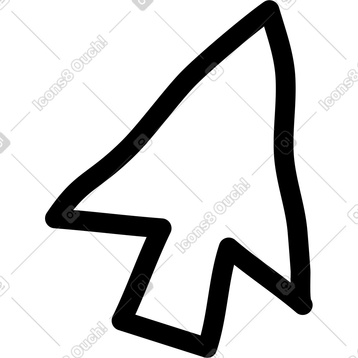 Notes スタイルの カーソル のイラストをPNG、SVG形式でダウンロード