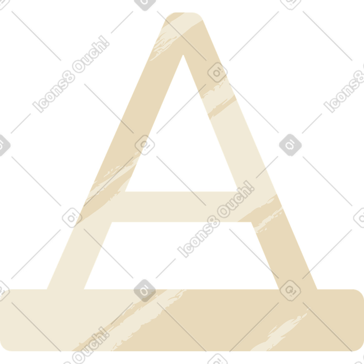 Lettera a illustrazione in stile Juicy scarica in PNG, SVG