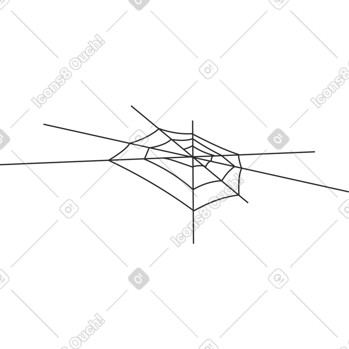 Ilustração de Teia aranha em no estilo Marginalia para baixar em PNG, SVG
