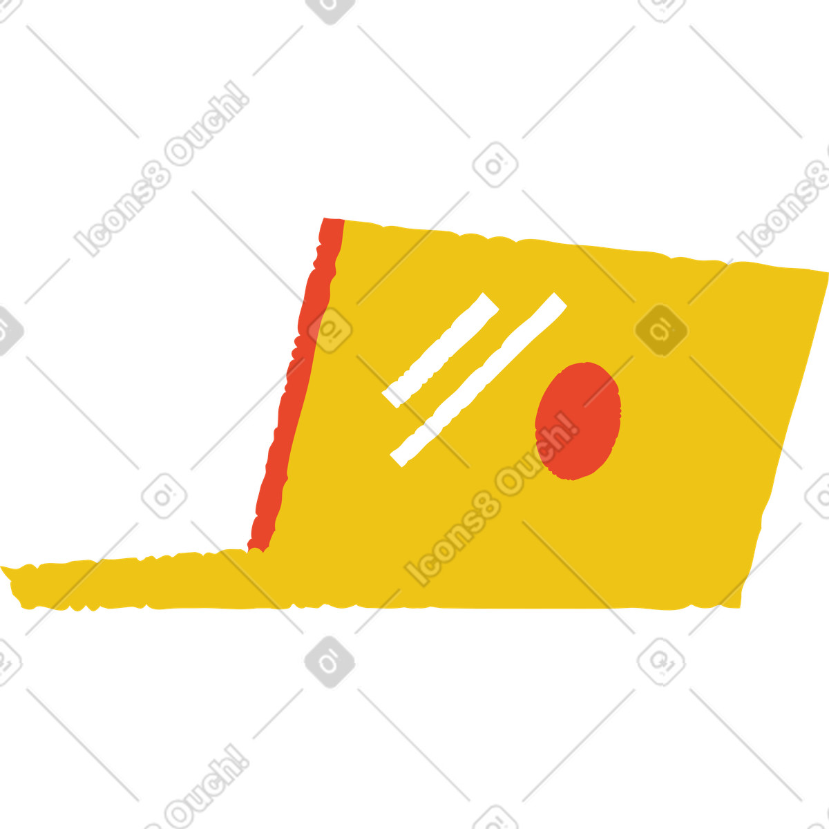 Ilustración Ordenador portátil en estilo Bermuda a descargar en PNG y SVG