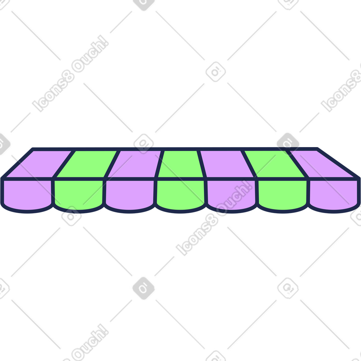 Marquise canopy illustration ledge clipart image in PNG SVG
