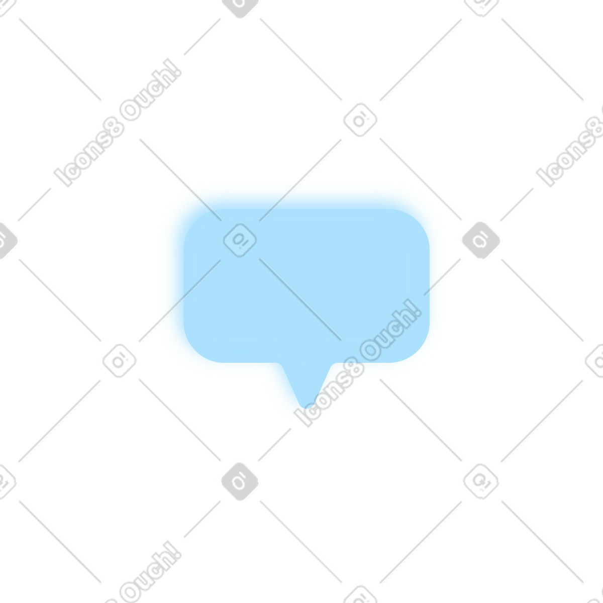 Nachrichtenblase-Illustration im Everyday-Stil als Download in PNG, SVG