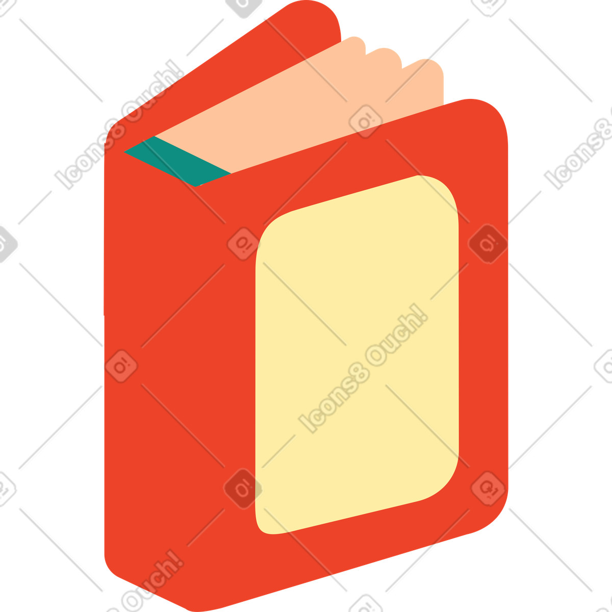 Buch-Illustration im Polar-Stil als Download in PNG, SVG
