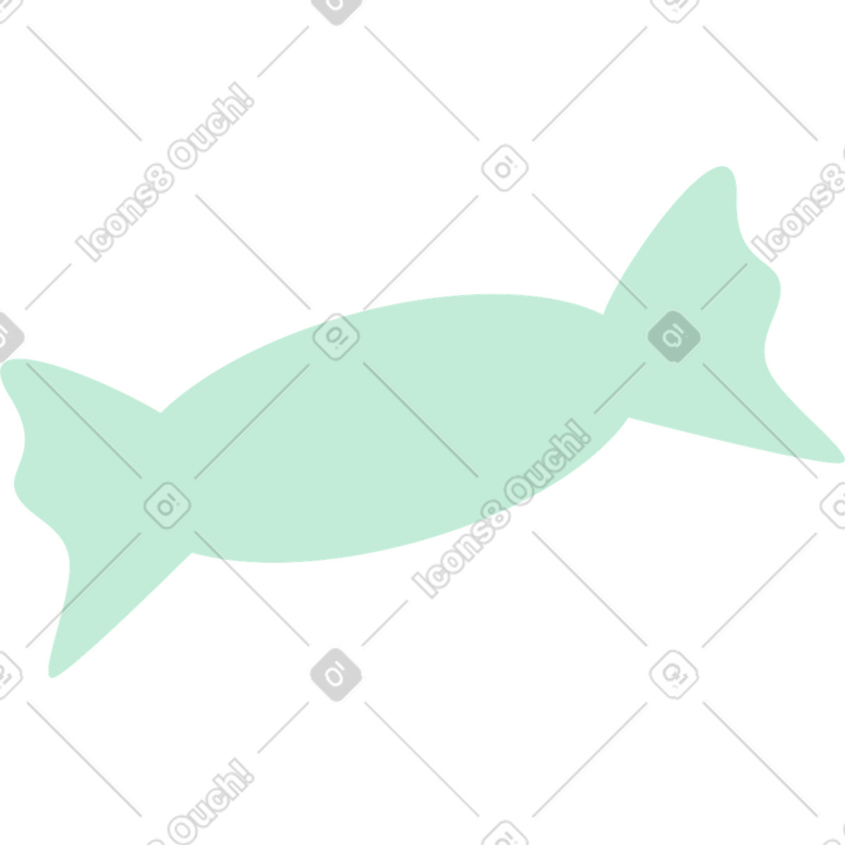 Grüne süßigkeiten-Illustration im Kiddo-Stil als Download in PNG, SVG
