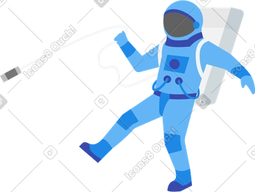 Lost astronaut PNG, SVG