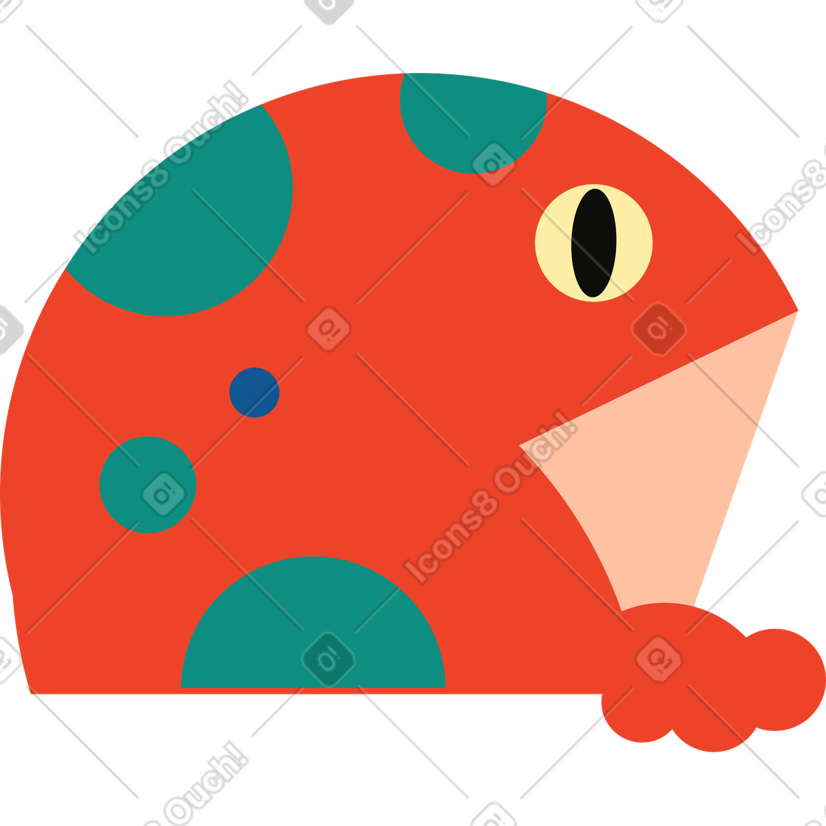 Ilustração de Rã em no estilo Polar para baixar em PNG, SVG