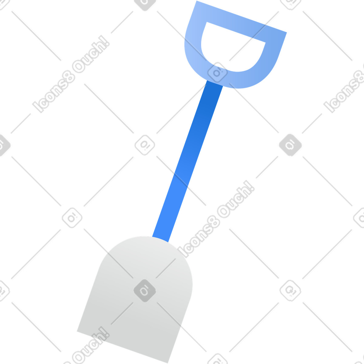 Ilustración Pala en estilo Clip a descargar en PNG y SVG