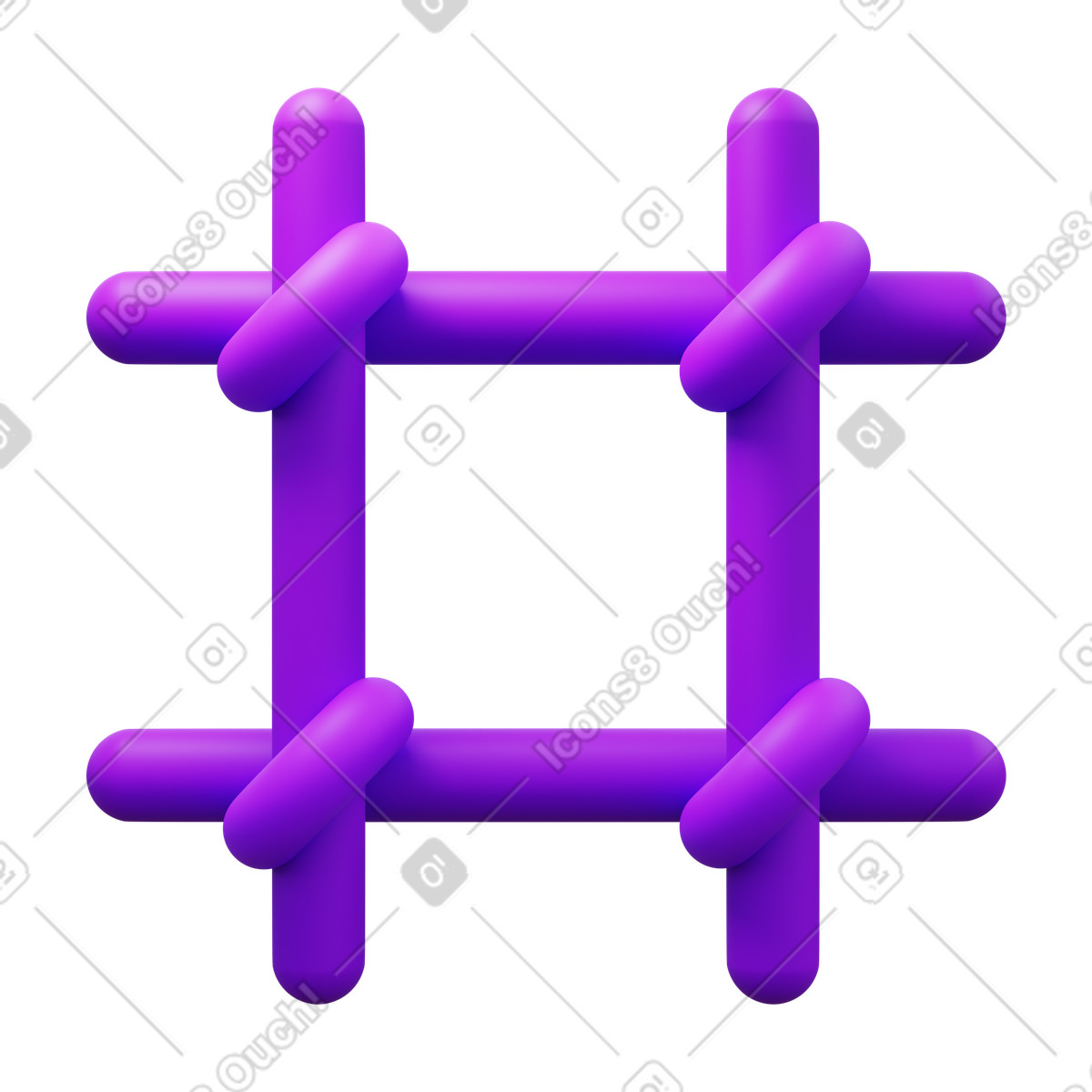 3D Fluency 스타일의 Prison 일러스트레이션 PNG, SVG 다운로드