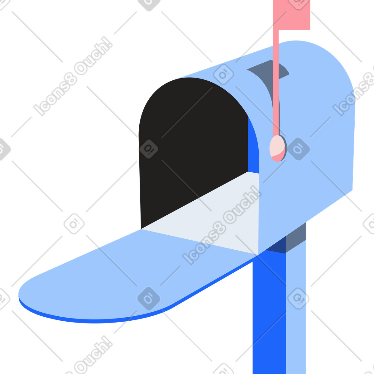 Иллюстрация Открытый почтовый ящик в PNG и SVG