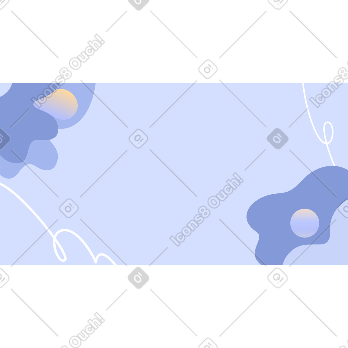 Sfondo astratto azzurro illustrazione in stile Experimental scarica in PNG, SVG