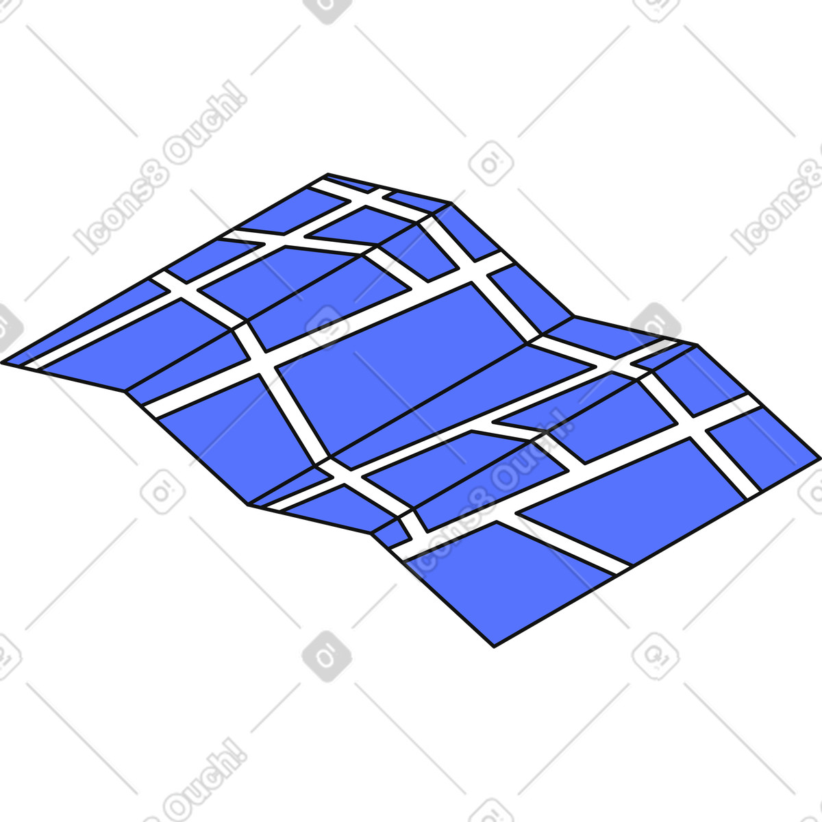 Иллюстрация City streets grid on map with intersections and urban blocks в стиле Main — скачать в форматах PNG, SVG