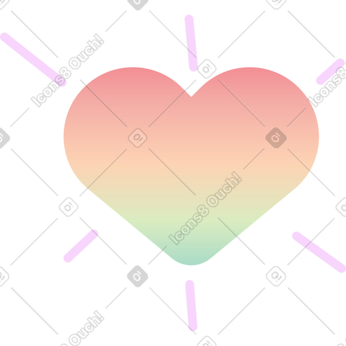 Gradient like blop illustrazione in stile Marginalia scarica in PNG, SVG