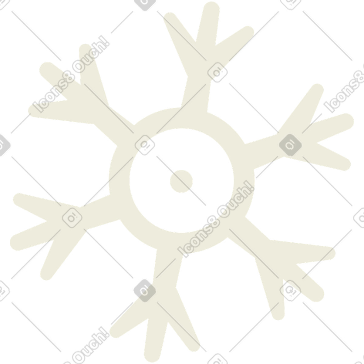 Fiocco di neve illustrazione in stile Social scarica in PNG, SVG