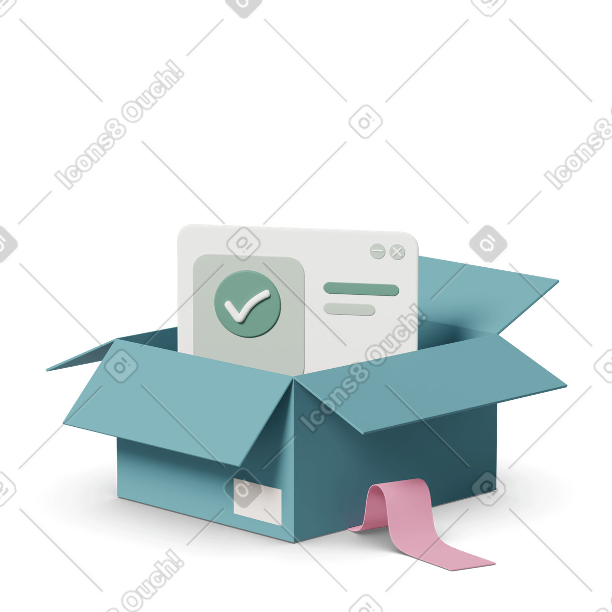 E commerce completed illustration in 3D Casual life style download in PNG, SVG