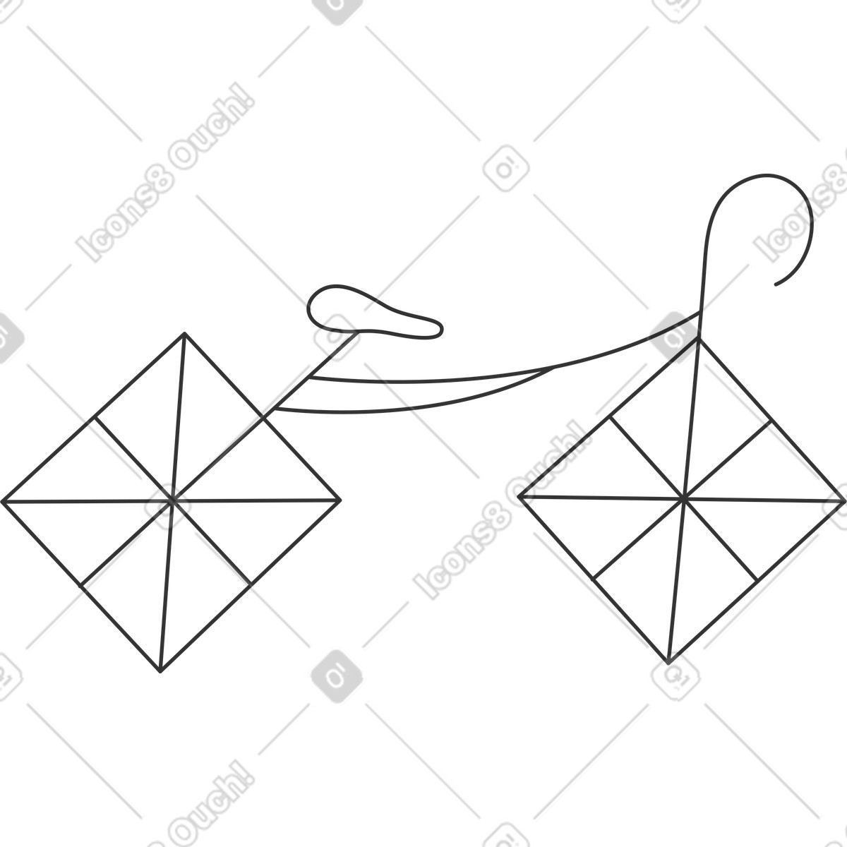 Illustration Vélo dans le style Crayon à télécharger aux formats PNG, SVG