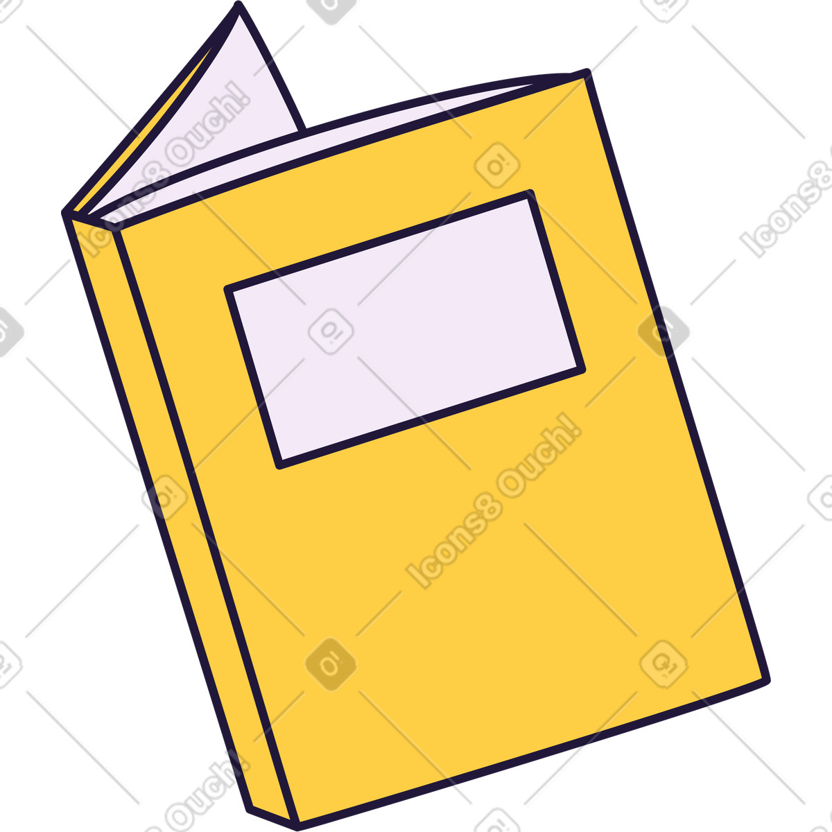Book illustration in Conifer style download in PNG, SVG