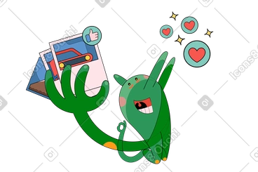 Addiction to likes PNG, SVG