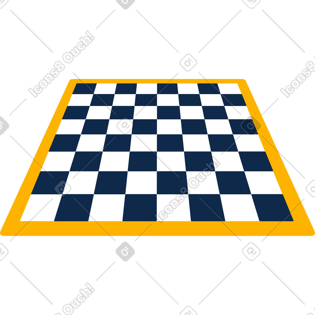Chess board illustration in Flame style download in PNG, SVG