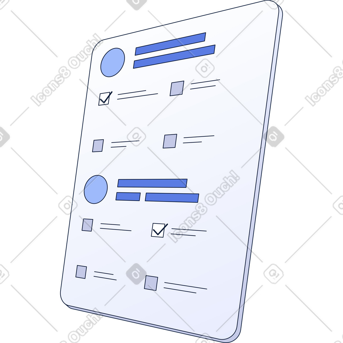 Frame with test illustration in PNG, SVG