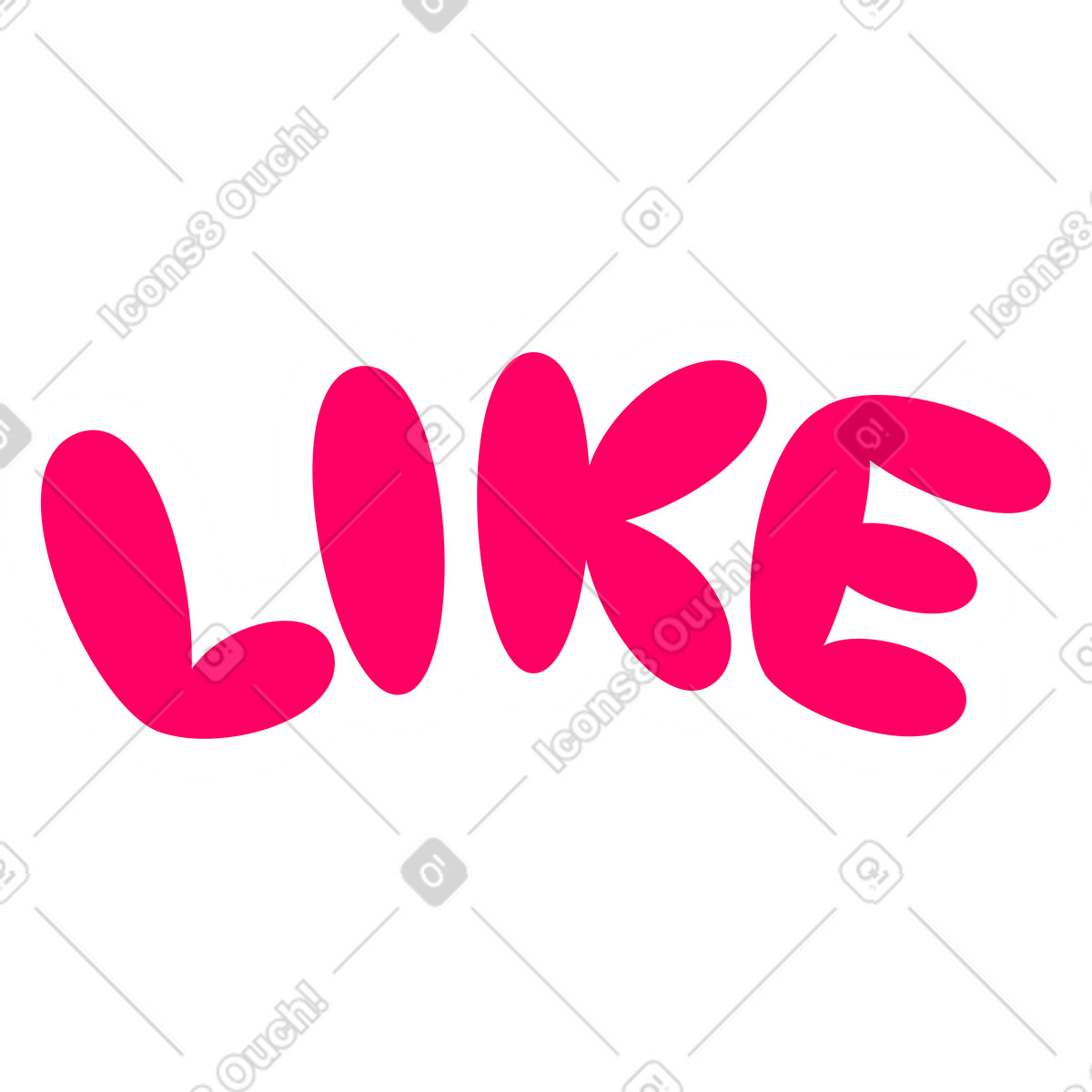 Lettere come illustrazione animata in stile Rondy Stickers scaricabile in GIF, Lottie (JSON), AE