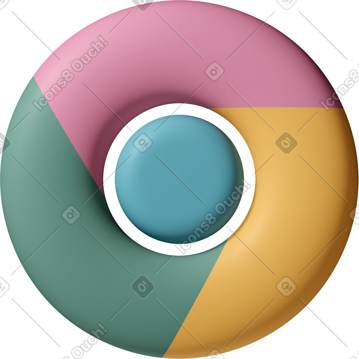 Ilustração de Chrome em no estilo 3D Casual life para baixar em PNG, SVG