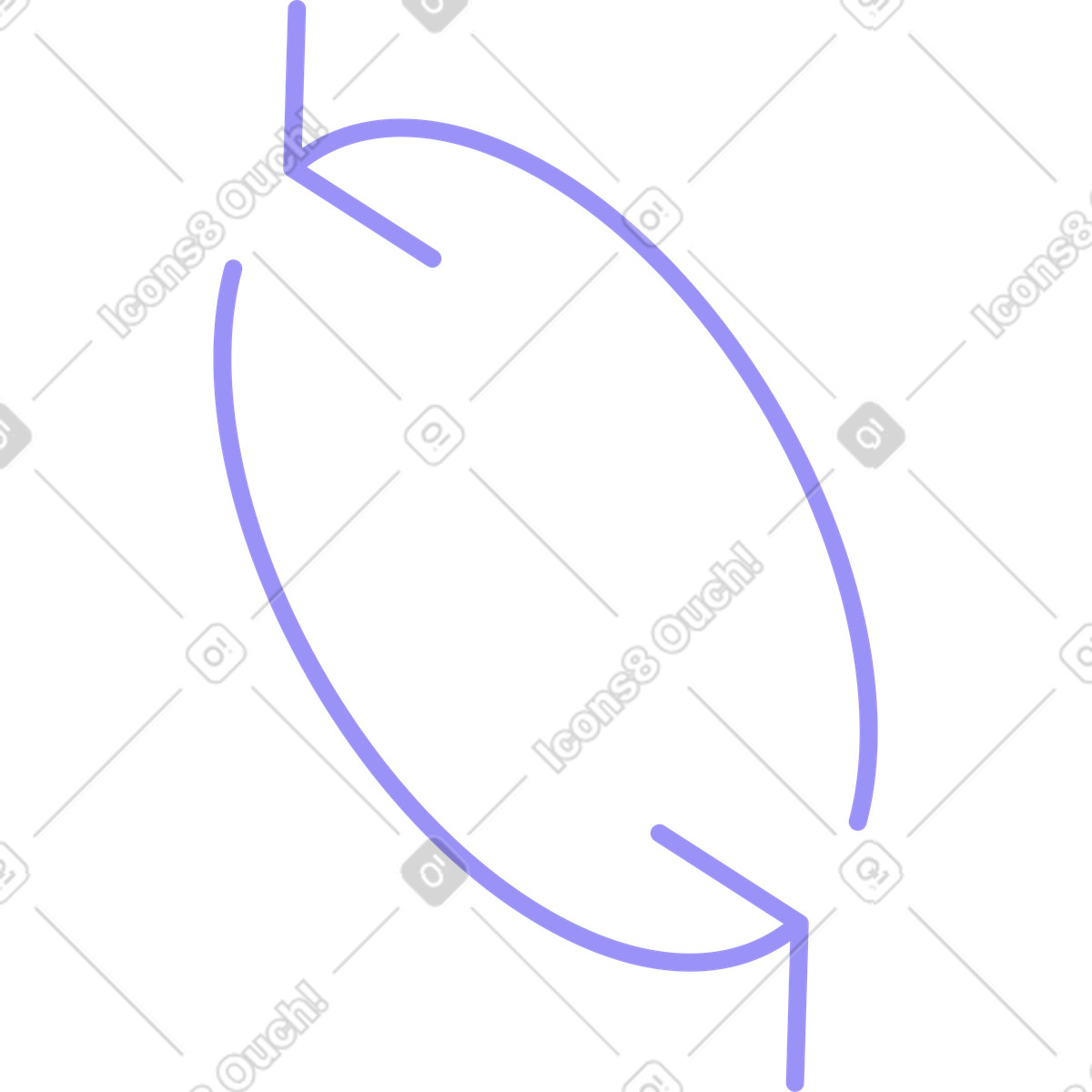 Ilustração de Flecha circular em no estilo Modul para baixar em PNG, SVG