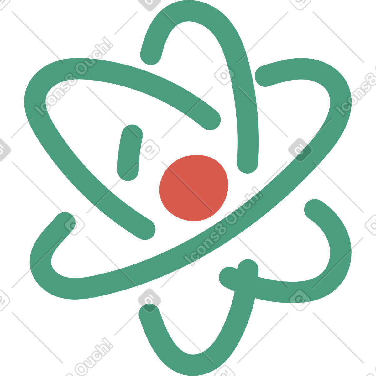 Macaroni スタイルの 分子 のイラストをPNG、SVG形式でダウンロード