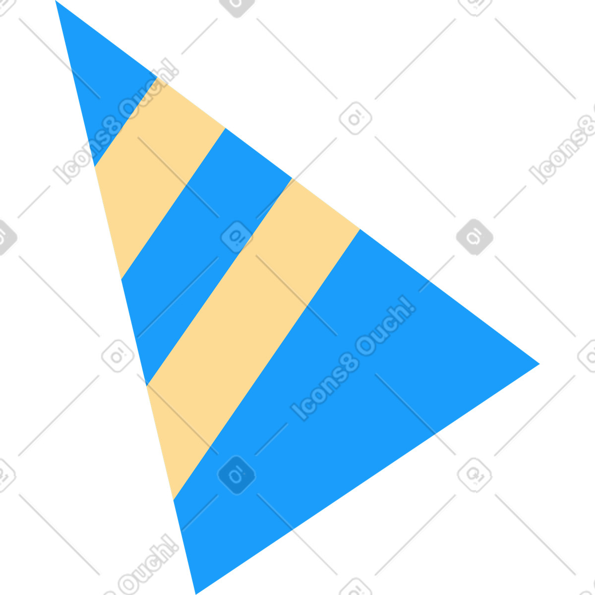 下载 Kiddo 风格的 假期的蓝帽子 插画，支持 PNG、SVG 格式