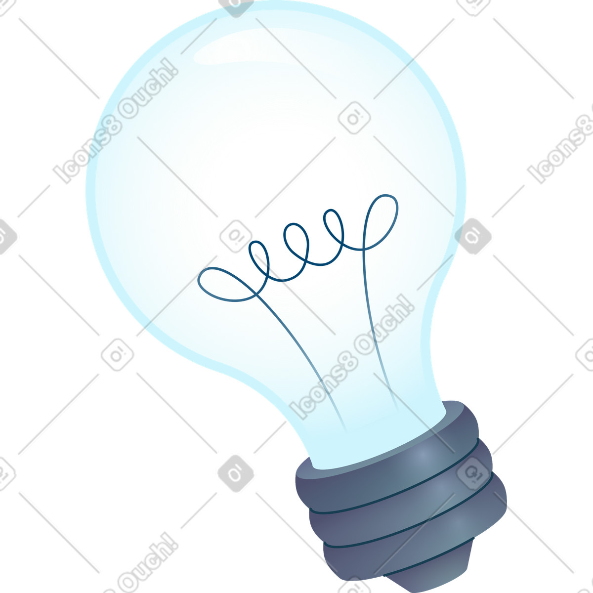 Die glühbirne-Illustration im Colors-Stil als Download in PNG, SVG