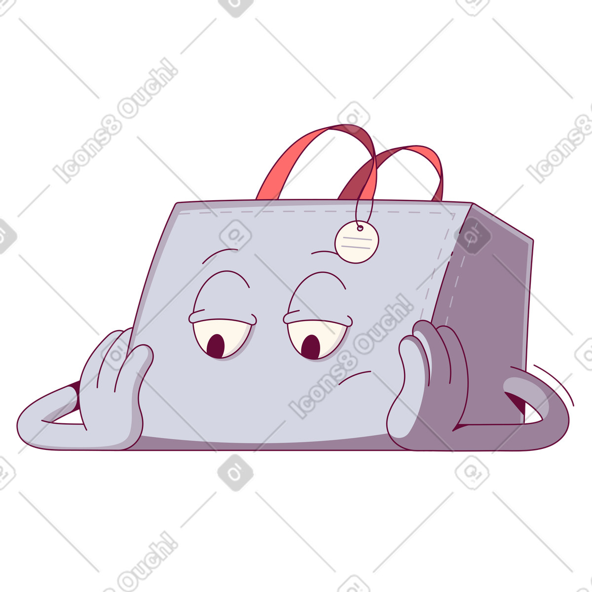 下载 Handy 风格的 Thoughtful shopping mood, Retail experience or consumer thinking process 插画，支持 PNG、SVG 格式