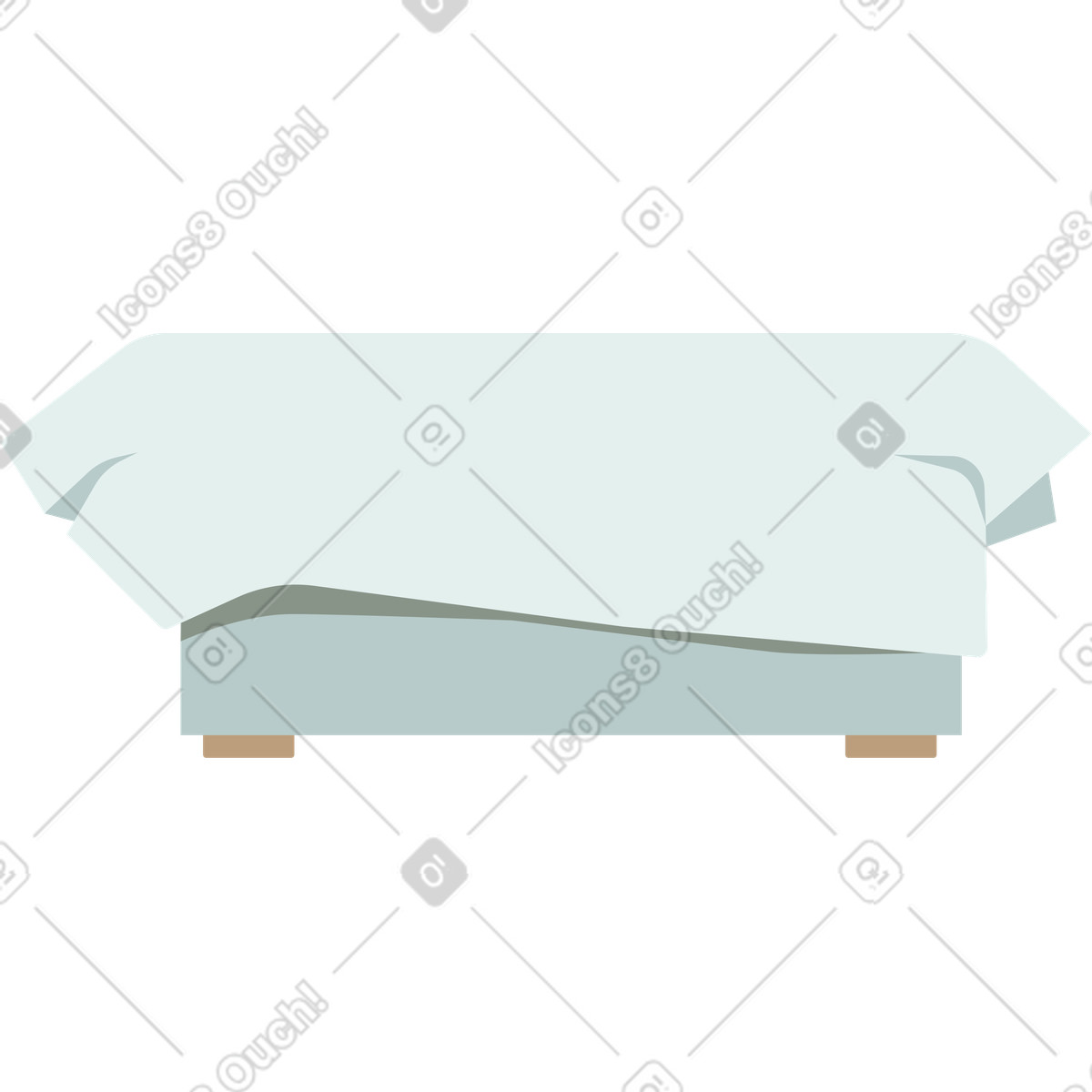 Divano illustrazione in stile Lagom scarica in PNG, SVG