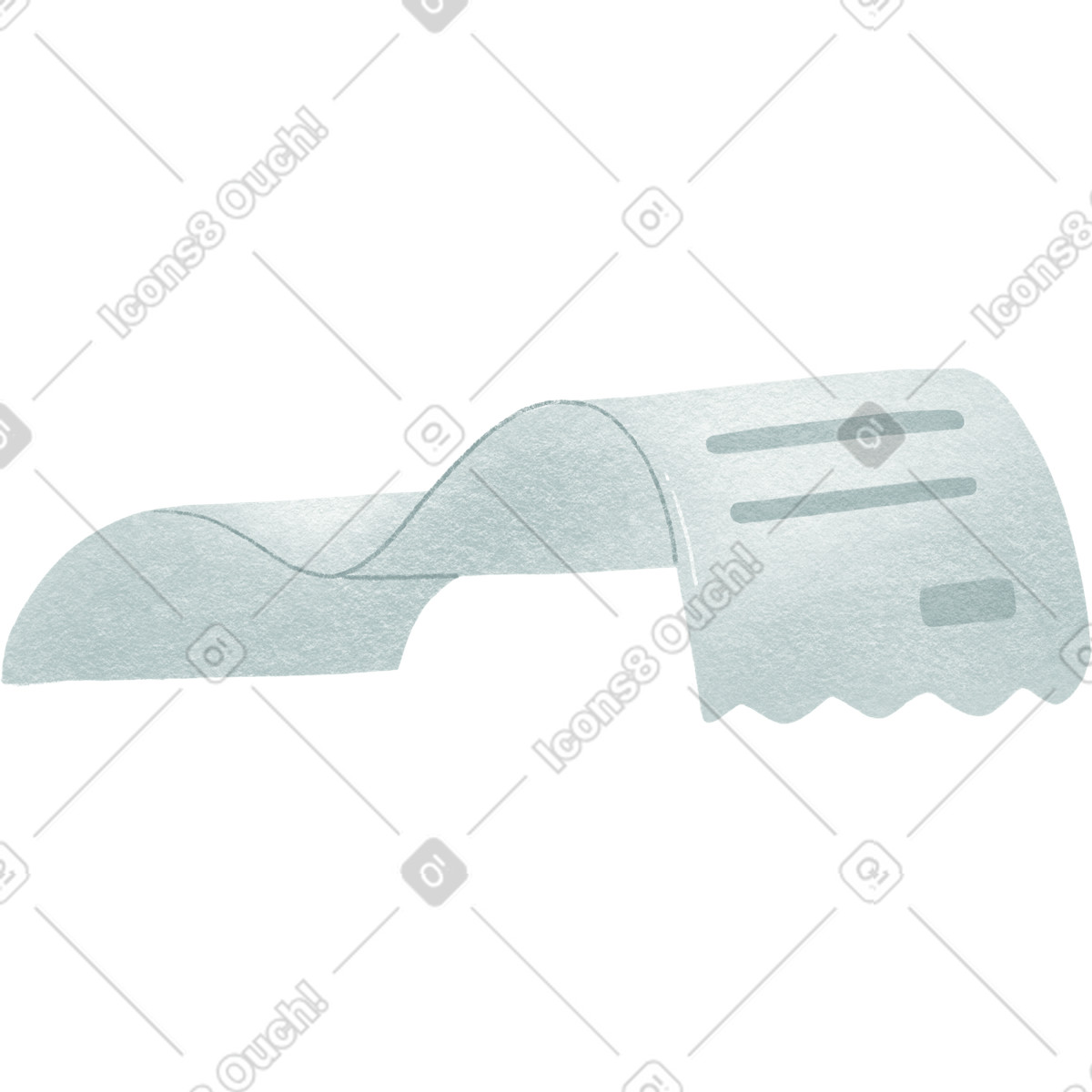 Long check illustration in Woolly style download in PNG, SVG